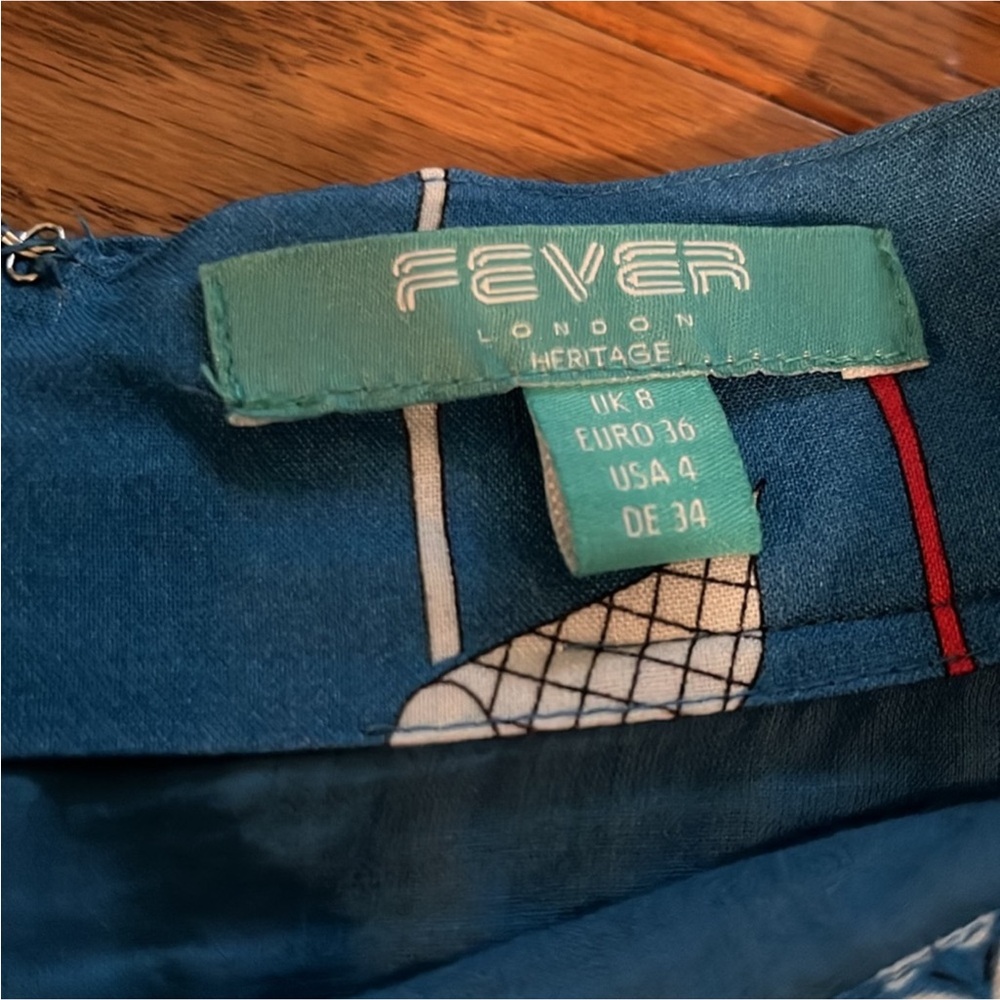 ModCloth Fever London Blue Butterfly Skirt 🦋 - Picture 8 of 16